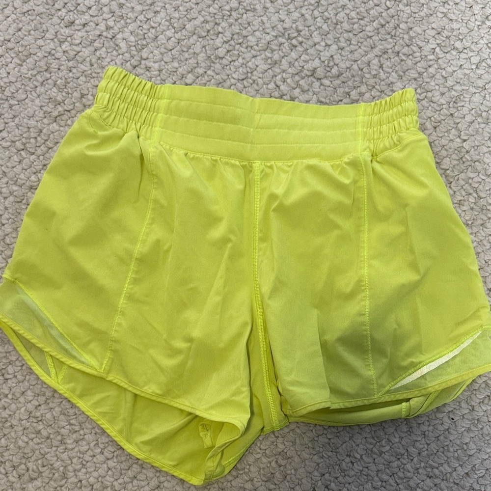 Lululemon Athletica Lime Green Athletic Shorts